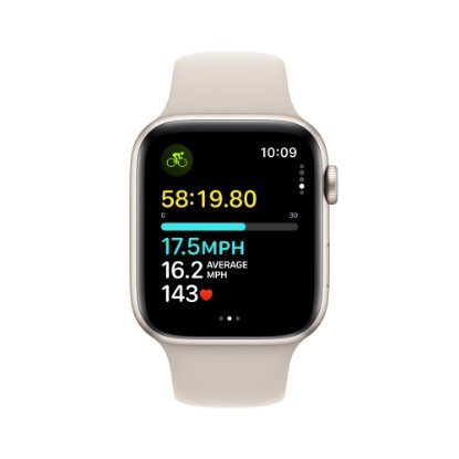 Pametni sat APPLE Watch SE2 V2 GPS, 44mm Starlight Alu Case w Starlight Sport Band - M/L