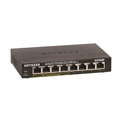 Switch NETGEAR GS308P, Gigabit Switch, 10/100/1000 Mbps, metalno kućište, 4x POE, 8-port