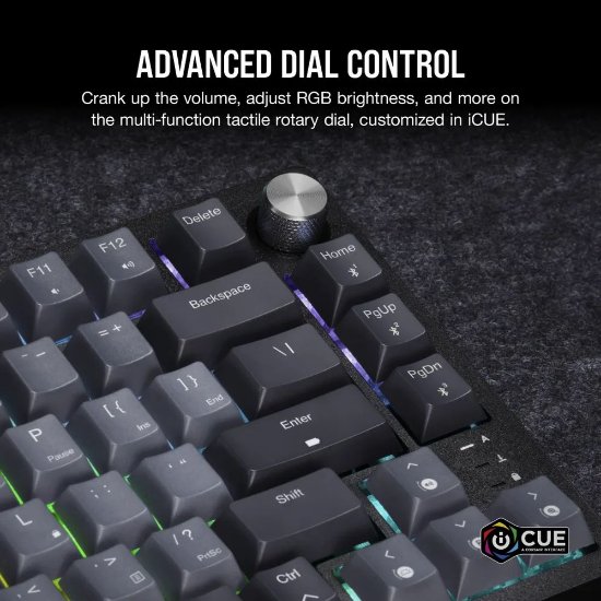 Tipkovnica CORSAIR K65 Plus Wireless, mehanička, bežična, Corsair MLX Red, US Layout, USB, crna