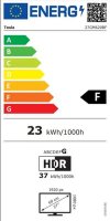 Monitor 27" TESLA 27GM620BF, FHD, IPS, 165Hz, 1ms, 400cd/m2, G-Sync, FreeSync, pivot, crni