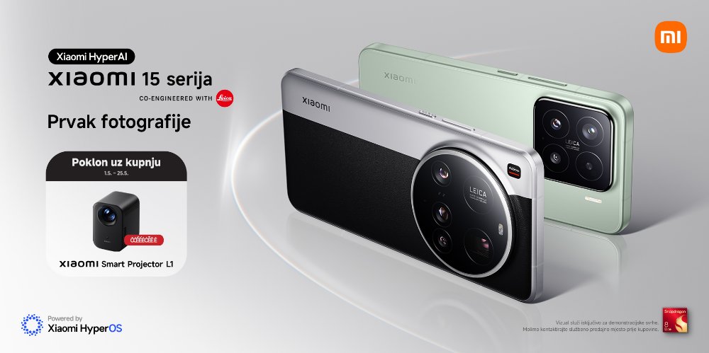 Prikažite detalje za Kupi Xiaomi 15 i na poklon dobivaš Smart Projector L1!