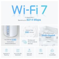 Wireless range extender TP-LINK Deco BE65, BE9300 Tri Band Mesh Wi-Fi 7 sustav, bežični, 2 komada