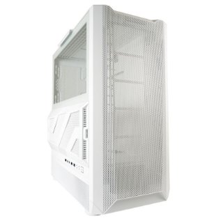 Kućište LC POWER 900W Lumaxx Light ARGB, MIDI, ATX, bijelo, 7 ventilatora, bez napajanja