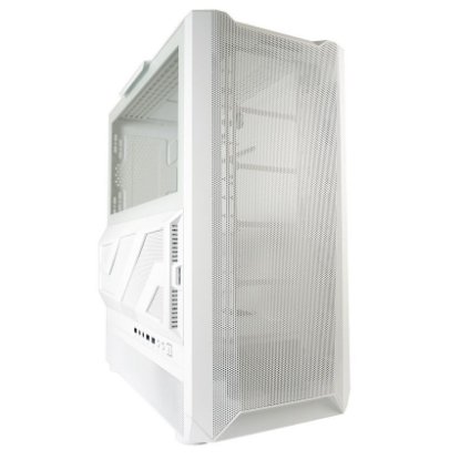 Kućište LC POWER 900W Lumaxx Light ARGB, MIDI, ATX, bijelo, 7 ventilatora, bez napajanja