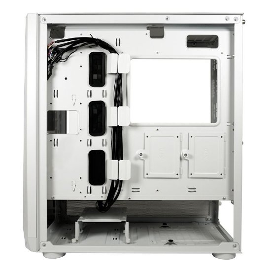Kućište LC POWER 900W Lumaxx Light ARGB, MIDI, ATX, bijelo, 7 ventilatora, bez napajanja