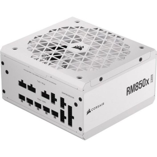 Napajanje 850W CORSAIR RM850X Shift, ATX v3.1, 140mm vent., 80+ Gold, modularno, bijelo
