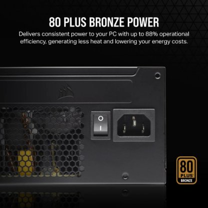 Napajanje 650W, CORSAIR CX650, CP-9020278-EU, 120mm vent., 80+ Bronze
