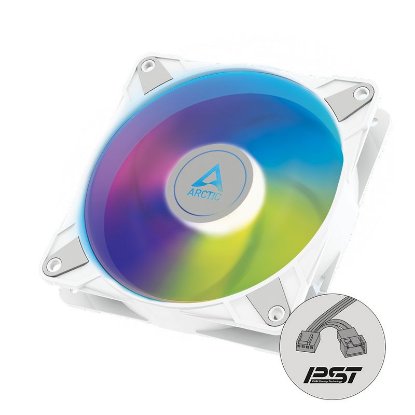 Ventilator ARCTIC P12 PWM PST A-RGB, 120mm, 2000 okr/min, bijeli