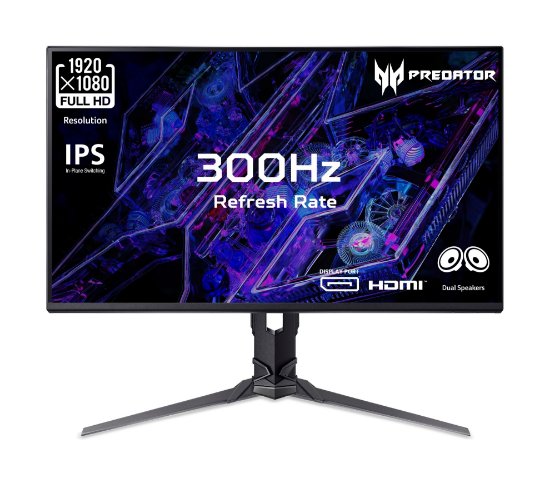 Gaming monitor 24.5" ACER XB253Q F, FHD, IPS, 300Hz, 1ms, 250cd/m2, FreeSync, pivot, zvučnici, crni