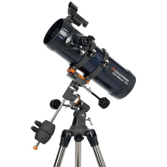 Teleskop CELESTRON AstroMaster 114 EQ Newtonian Reflector sa mjesečevim filterom i adapterom za smartphone