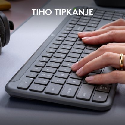 Tipkovnica LOGITECH K950 Signature Slim, bežična, Bolt Receiver USB, crna
