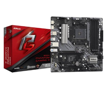 RABLJENI - Matična ploča ASROCK B550M Phantom Gaming 4, AMD B550, mATX, s. AM4