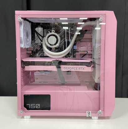 RABLJENI - Računalo LINKS Gaming G124A / Ryzen 7 5700X, 16GB DDR4 RGB, 1TB SSD NVMe, RTX4070 12GB roza, WIFI, bez OS