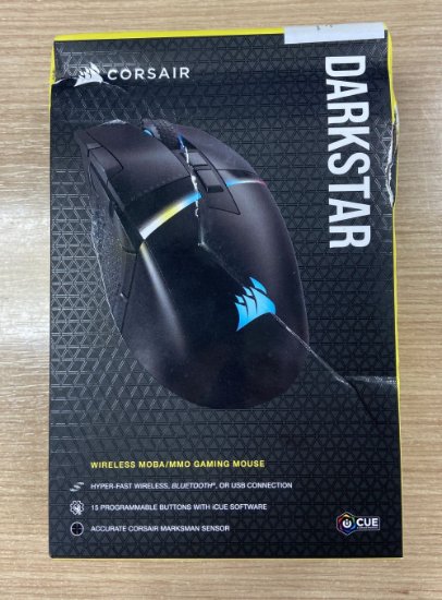 RABLJENI - Miš CORSAIR Darkstar Wireless, RGB, optički, bežični, 26000dpi, crni