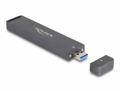 Eksterno kućište DELOCK za M.2 NVMe PCIe SSD, SATA, USB-A 10Gbps