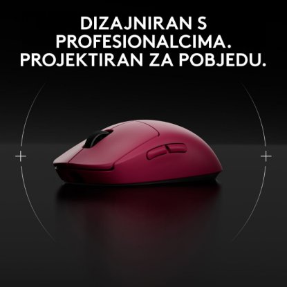 Miš LOGITECH Pro 2 Lightspeed, RGB, optički, bežični, 32000dpi, rozi