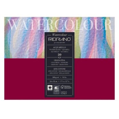 Blok FABRIANO Watercolor gf 24x32, 200g, 20L