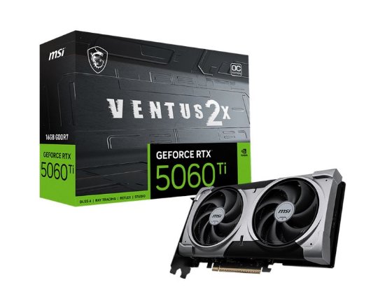 Grafička kartica MSI GeForce RTX 5060 Ti Ventus 2X OC, 16GB GDDR7