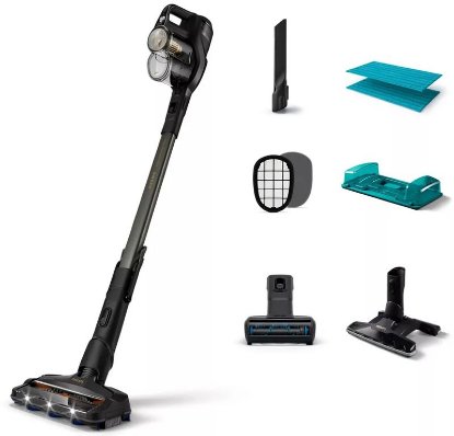 Usisavač PHILIPS XC8347/01, Aqua, bežični, štapni, 25 V, 80 min, crni
