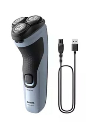 Aparat za brijanje PHILIPS X3003/00, bežična uporaba, za mokro i suho brijanje, svijetlo plavi