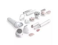 Epilator PHILIPS BRE740/90, bežičan, 12 nastavaka, bijeli