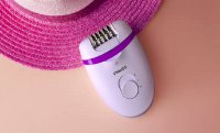 Epilator PHILIPS Satinelle Essential s kabelom BRE275/00, bijelo-rozi