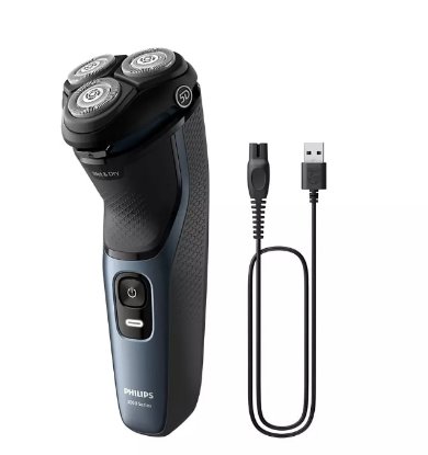Aparat za brijanje PHILIPS S3144/00, bežična uporaba, za mokro i suho brijanje, crni