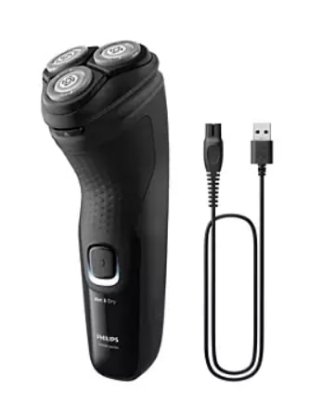 Aparat za brijanje PHILIPS X3001/00, bežična uporaba, za mokro i suho brijanje, crni