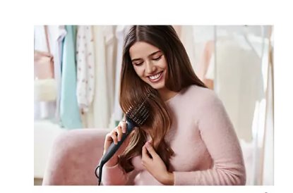 Četka za kosu PHILIPS BHH885/00, grijana četka za ravnanje , plava