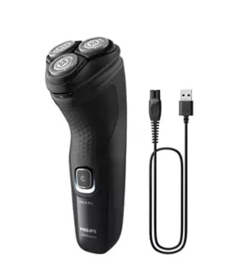 Aparat za brijanje PHILIPS X3051/00, bežična uporaba, za mokro i suho brijanje, crni