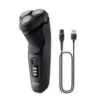 Aparat za brijanje PHILIPS S3244/12, bežična uporaba, za mokro i suho brijanje, crni