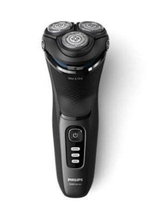 Aparat za brijanje PHILIPS S3244/12, bežična uporaba, za mokro i suho brijanje, crni