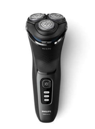 Aparat za brijanje PHILIPS S3244/12, bežična uporaba, za mokro i suho brijanje, crni