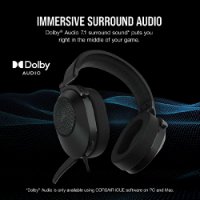 Slušalice CORSAIR HS65 Surround Gaming Wireless, bežične, mikrofon, crne