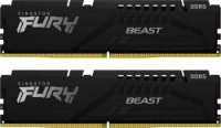 Memorija PC-44800, 64GB, KINGSTON Fury Beast Black KF556C40BBK2-64, XMP, DDR5 5600MHz, 2x32GB