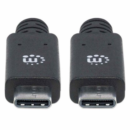 Kabel MANHATTAN, USB 3.2 Gen2, USB-C (M) na USB-C (M), 100W, 1.2 DP Alt Mode, 1.0m