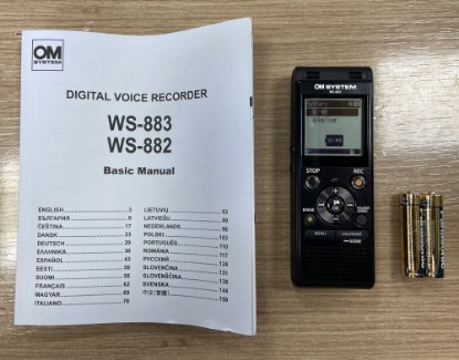 RABLJENI - Digitalni diktafon OLYMPUS WS-883, 8GB, MicroSD, USB, crni