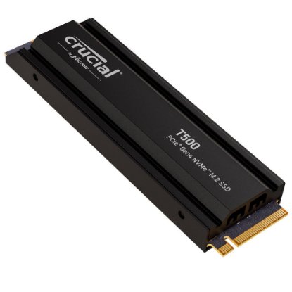 SSD 2TB CRUCIAL T500, PCIe Gen 4 NVMe M.2, 2280, 7400/7000 MB/s, hladnjak