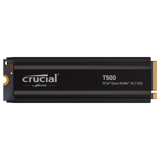 SSD 2TB CRUCIAL T500, PCIe Gen 4 NVMe M.2, 2280, 7400/7000 MB/s, hladnjak