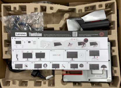 RABLJENI - Monitor 23,8" LENOVO ThinkVision S24i-30 63DEKAT3EU, FHD, IPS, 100Hz, 4ms, 250cd/m2, crni