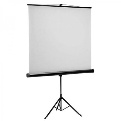 Platno za projektor E-VIEW TS200, 203 x 203 cm, 1:1, na stalku