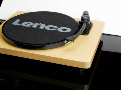Gramofon LENCO L-30 Wood, 300 mm, USB priključak za spajanje sa PC-jem za konverziju gramofonskih ploča u digitalni format
