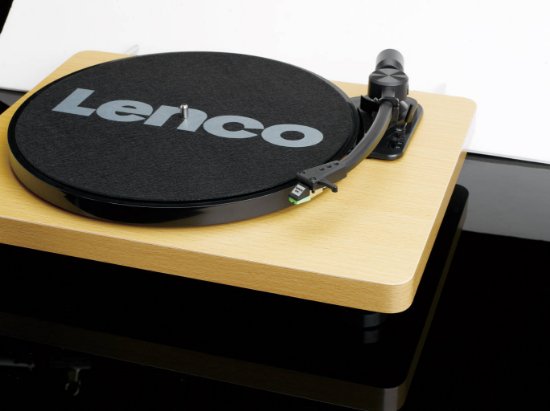 Gramofon LENCO L-30 Wood, 300 mm, USB priključak za spajanje sa PC-jem za konverziju gramofonskih ploča u digitalni format