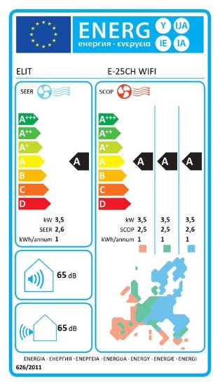 Prijenosni klima uređaj ELIT E-25CH SmartAir, WiFi, hlađenje 3,5 kW, energetski razred A