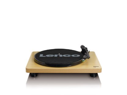 Gramofon LENCO L-30 Wood, 300 mm, USB priključak za spajanje sa PC-jem za konverziju gramofonskih ploča u digitalni format