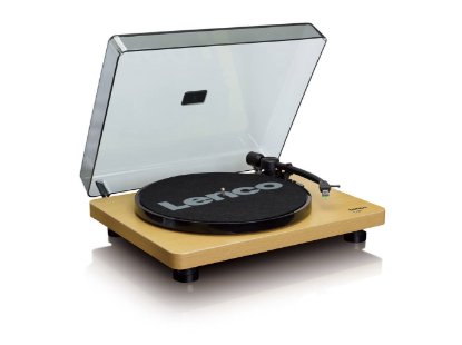 Gramofon LENCO L-30 Wood, 300 mm, USB priključak za spajanje sa PC-jem za konverziju gramofonskih ploča u digitalni format