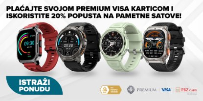 Prikažite detalje za Dočekaj ljeto uz pametne satove i Premium Visa karticu!