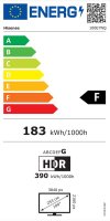 QLED TV 100" HISENSE 100E7NQ, Smart TV, UHD 4K, 144Hz, DVB-T2/C/S2, HDMI, Wi-Fi, USB, LAN, energetski razred F