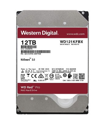 Tvrdi disk 12TB WESTERN DIGITAL Red Pro, WD121KFBX, SATA3, 256MB cache, 7200 okr/min, 3.5", za NAS