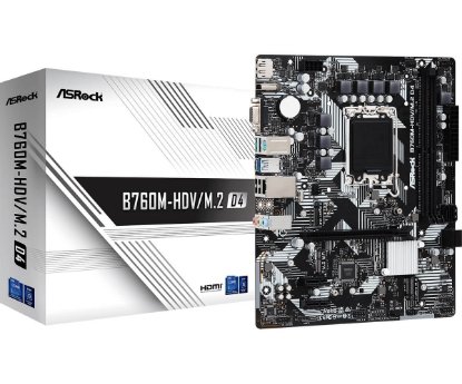 Matična ploča ASROCK B760M-HDV/M.2 D4, Intel B760, DDR4, mATX, s. 1700